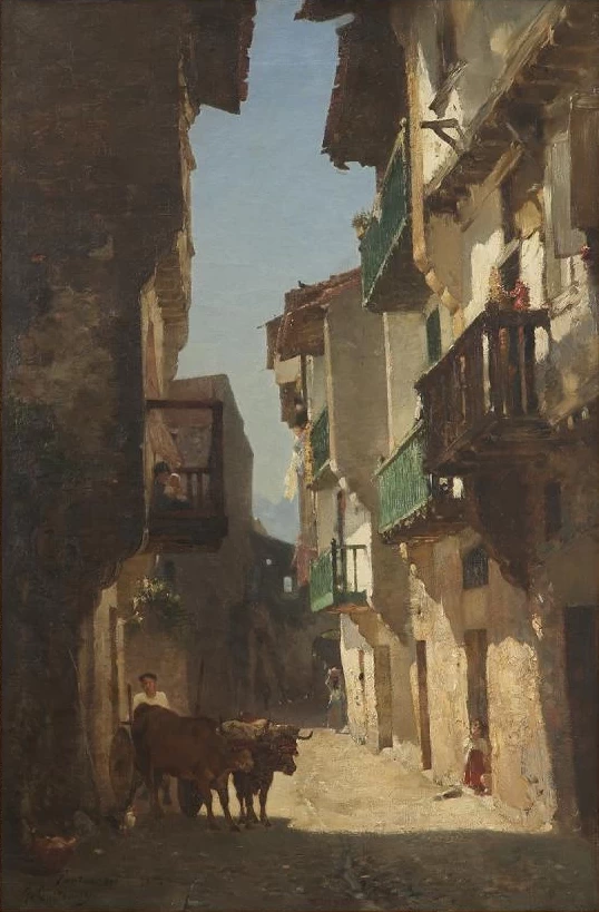 Strada animata a Hondarribia